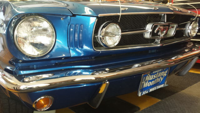 1965 Blue Ford Mustang Coupe