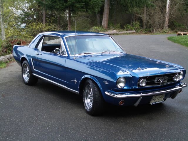 1965 Blue Ford Mustang Coupe