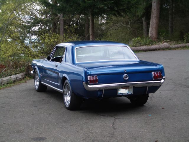 1965 Blue Ford Mustang Coupe