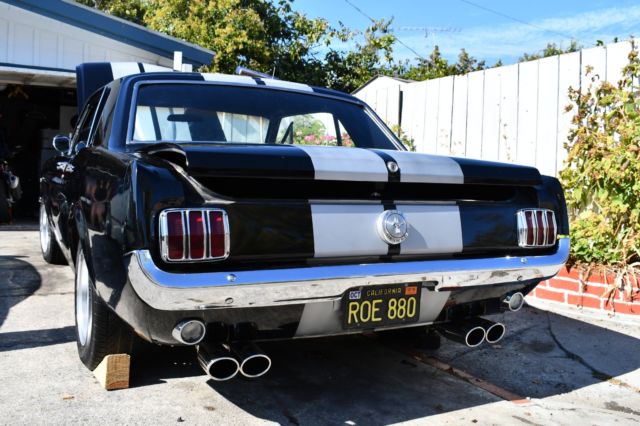 1965 Black with Silver Rally Stripes Ford Mustang Coupe