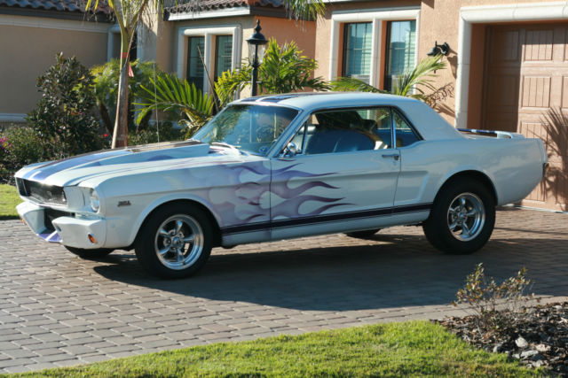 1965 White Ford Mustang Coupe