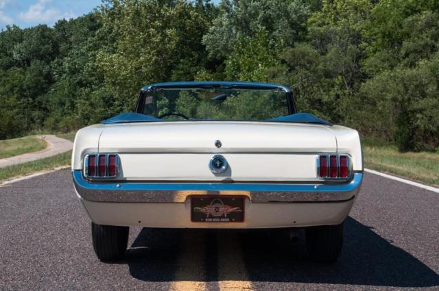 1965 White Ford Mustang Convertible