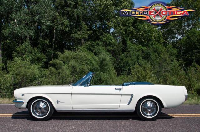 1965 White Ford Mustang Convertible