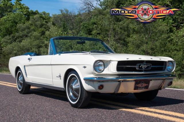 1965 White Ford Mustang Convertible