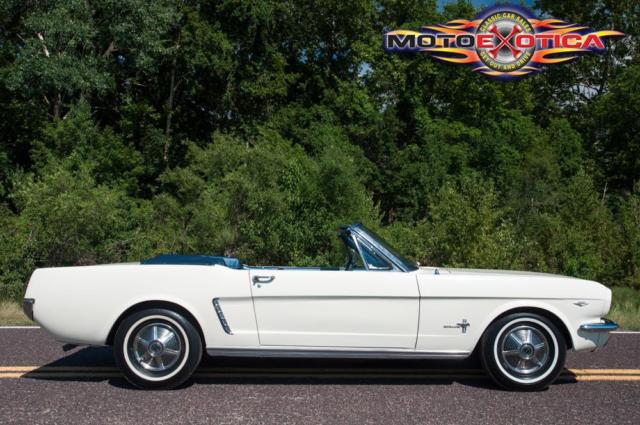 1965 White Ford Mustang Convertible