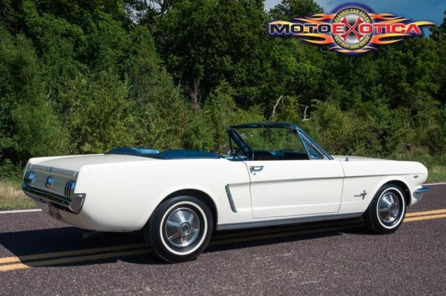 1965 White Ford Mustang Convertible