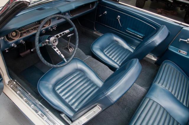 1965 White Ford Mustang Convertible