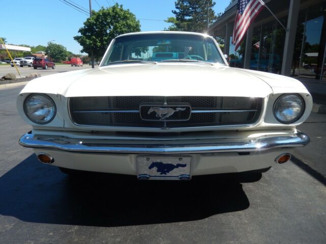1965 White Ford Mustang Sedan
