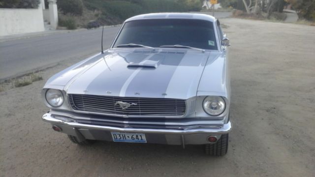 1965 Silver Ford Mustang Fastback