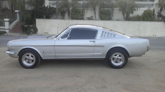 1965 Silver Ford Mustang Fastback