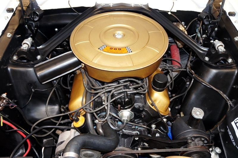 1965 Wimbledon White Ford Mustang