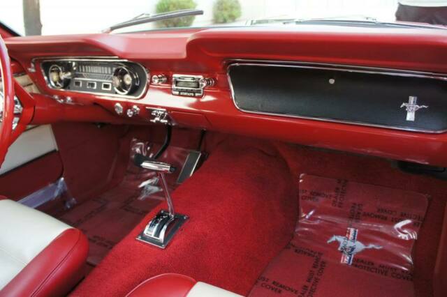 1965 red/white Ford Mustang