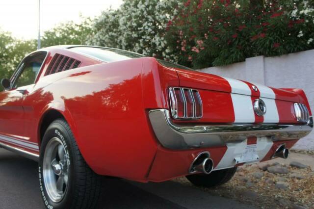 1965 red/white Ford Mustang
