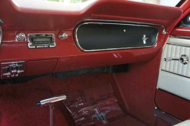 1965 red/white Ford Mustang