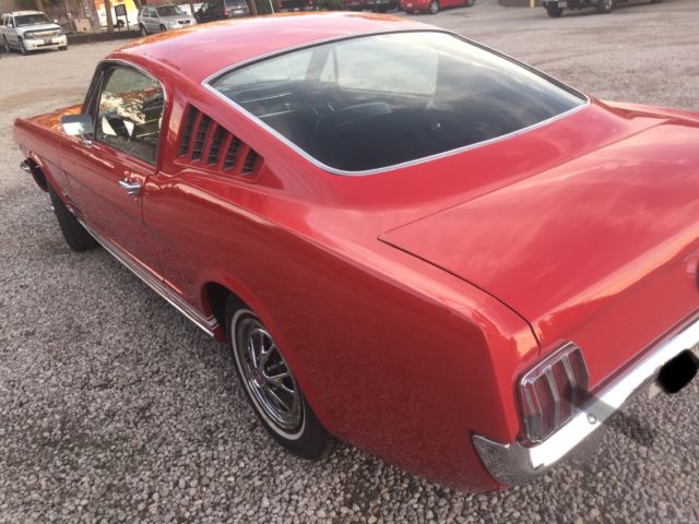 1965 Red Ford Mustang Fastback