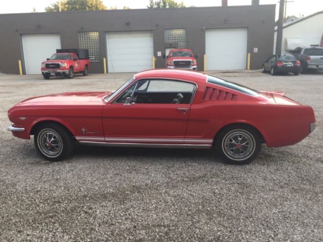 1965 Red Ford Mustang Fastback