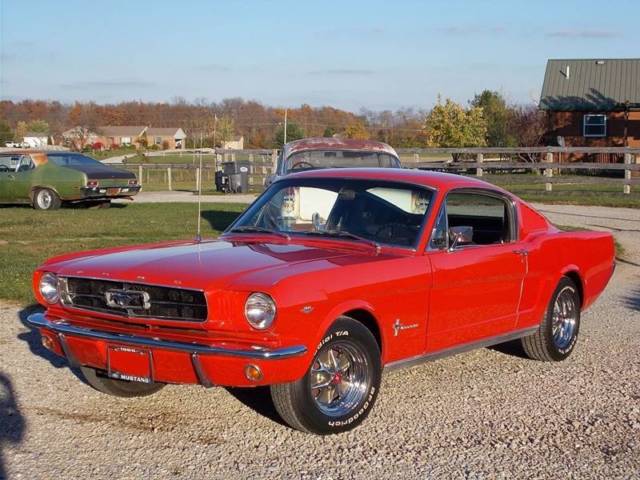 1965 Red Ford Mustang --