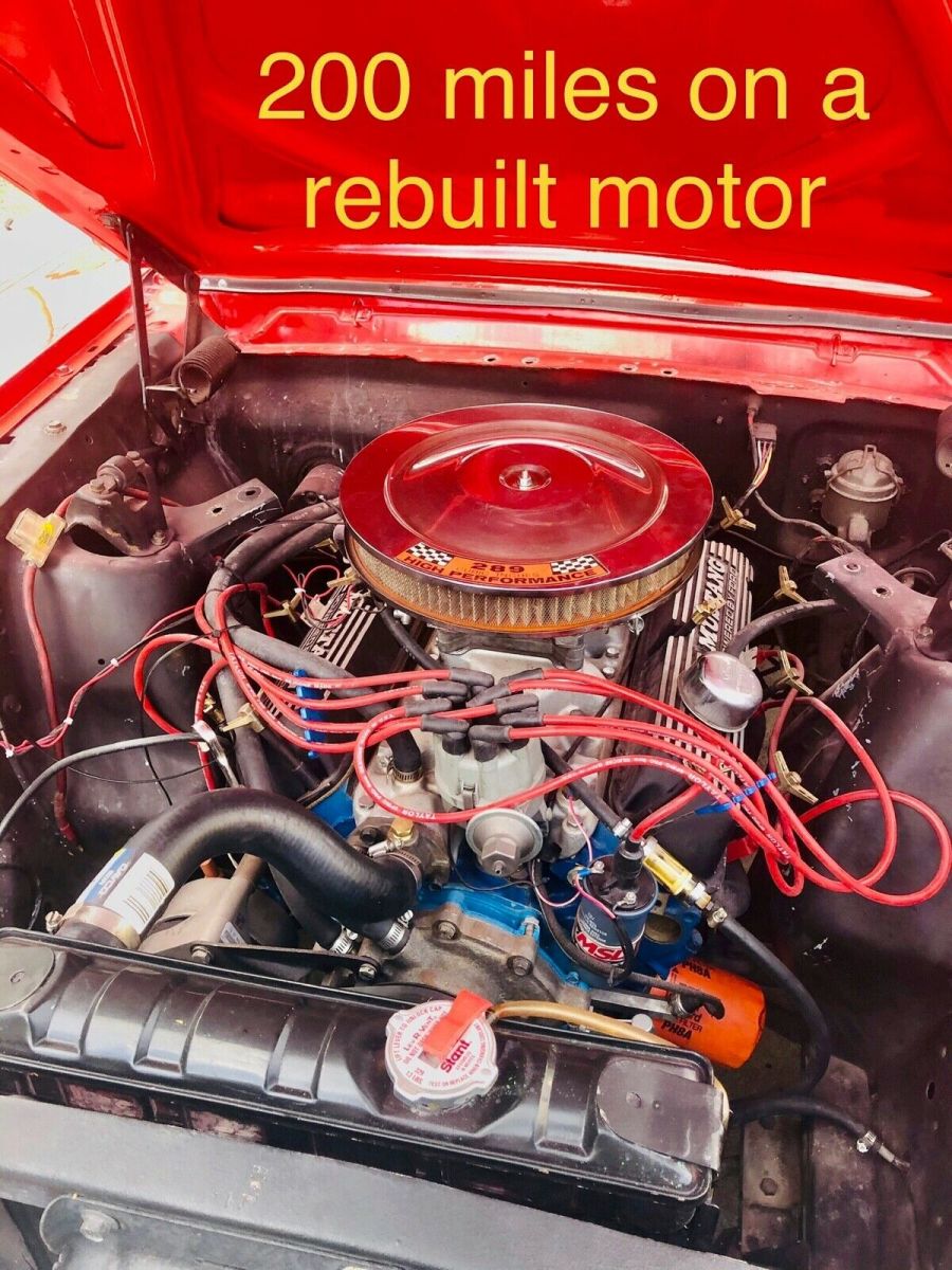 1965 Red Ford Mustang Fastback