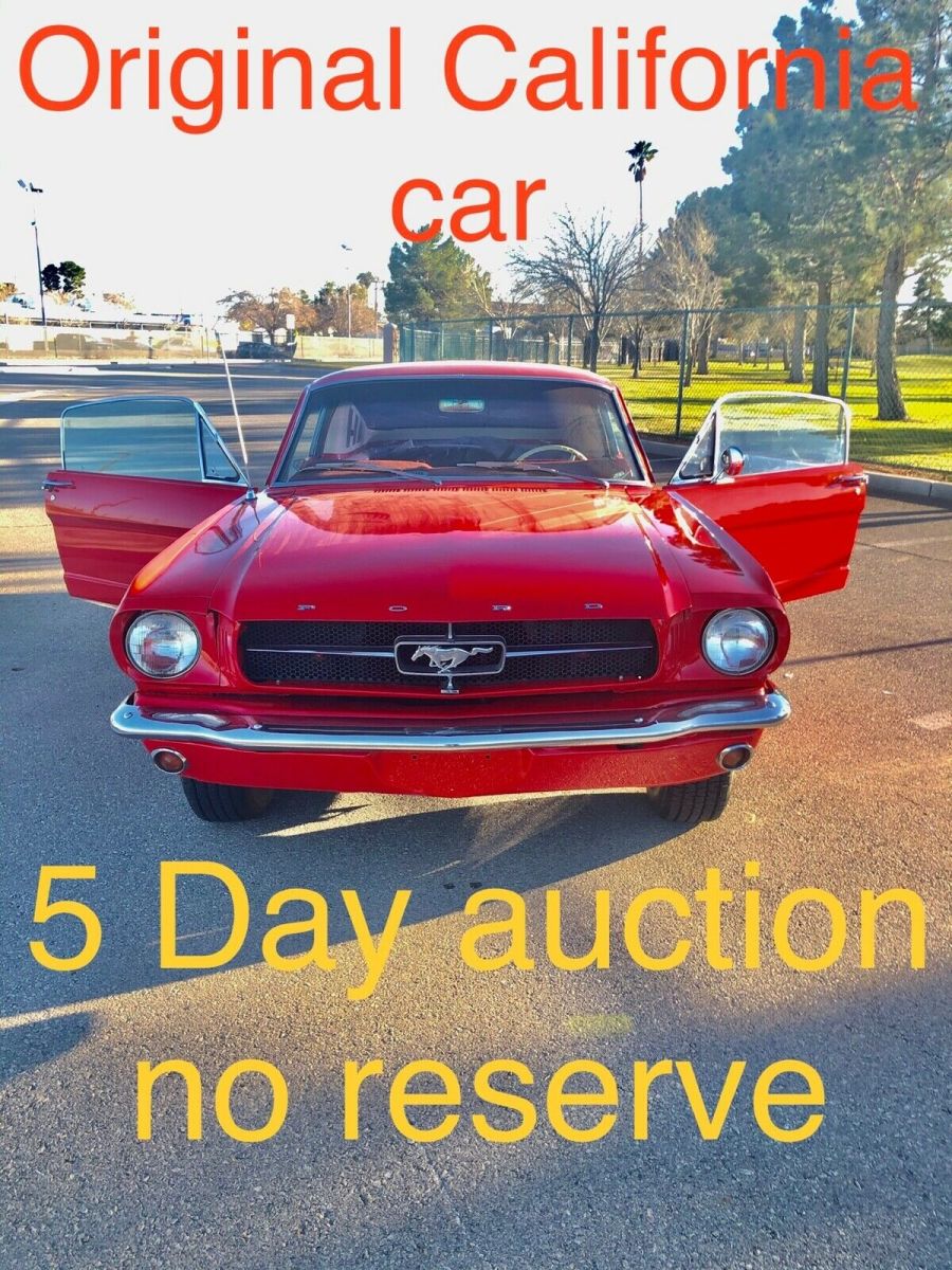 1965 Red Ford Mustang Fastback
