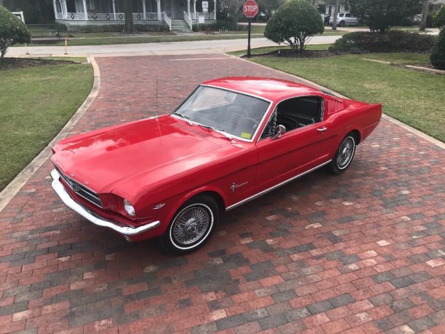 1965 Red Ford Mustang Fastback