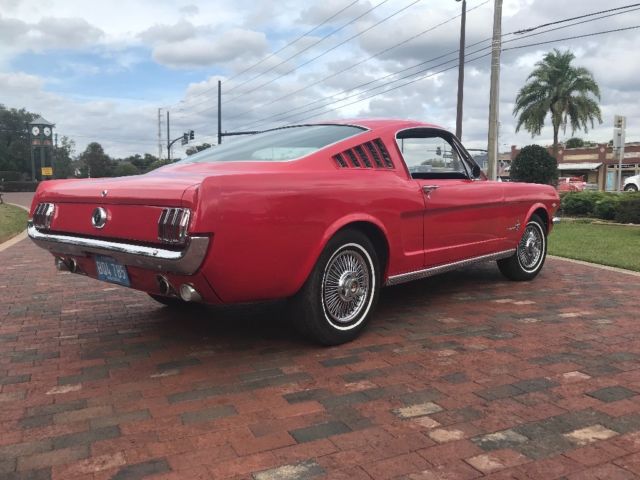 1965 Red Ford Mustang Fastback