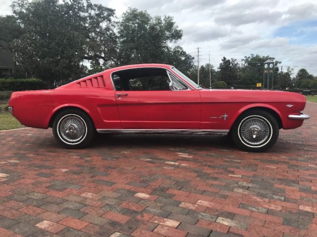 1965 Red Ford Mustang Fastback