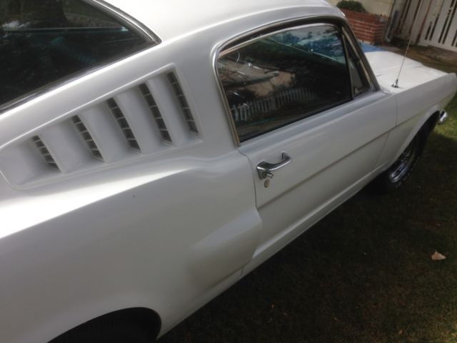 1965 White Ford Mustang Fastback