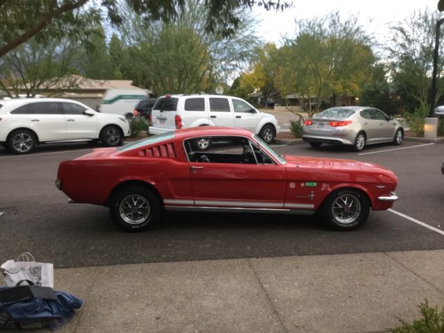 1965 Red Ford Mustang Fastback