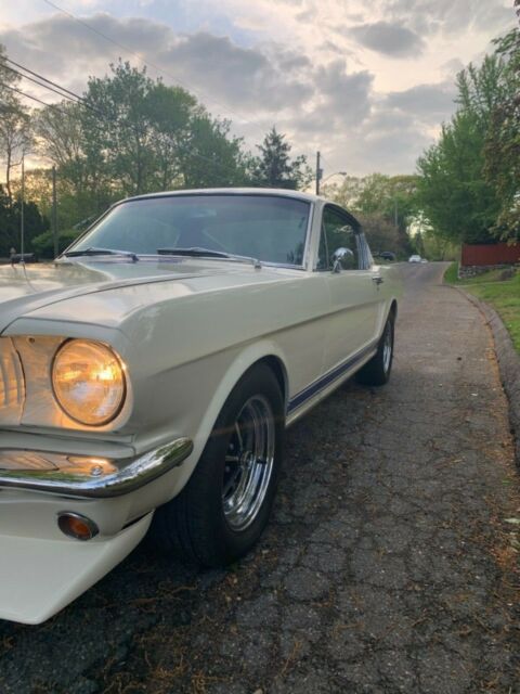 1965 White Ford Mustang Fastback