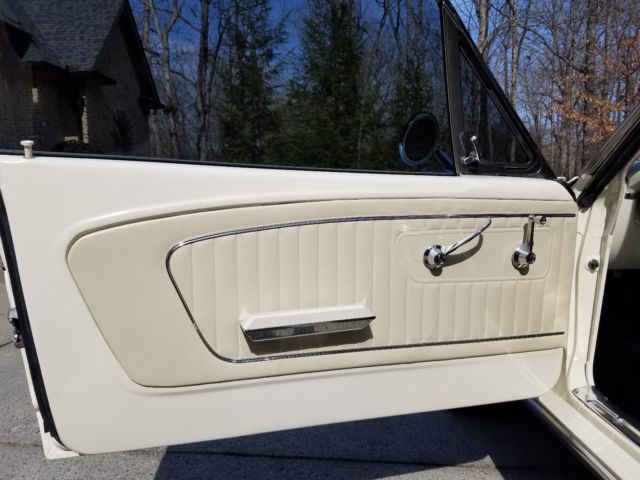 1965 Wimbledon White Ford Mustang Fastback