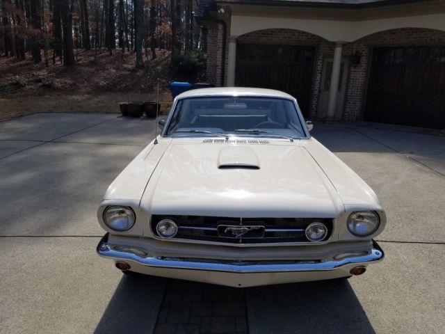 1965 Wimbledon White Ford Mustang Fastback
