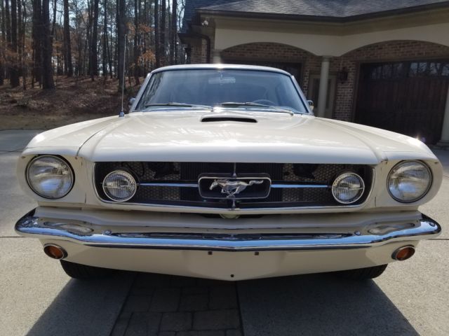 1965 Wimbledon White Ford Mustang Fastback