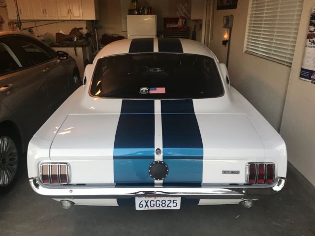 1965 White Ford Mustang Fastback