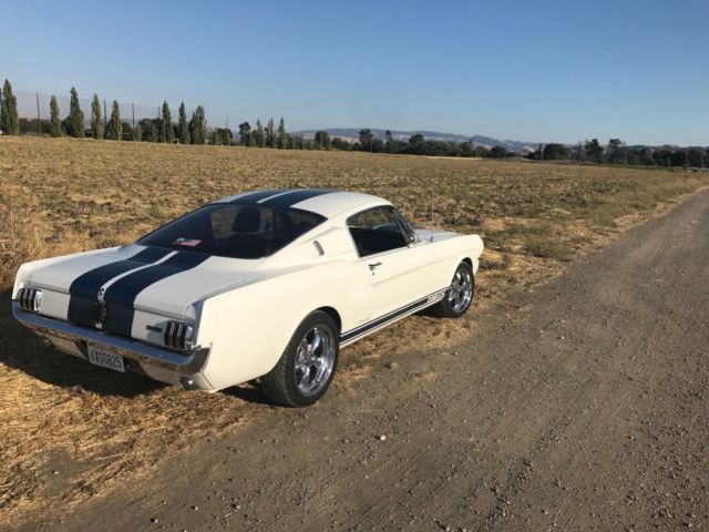 1965 White Ford Mustang Fastback