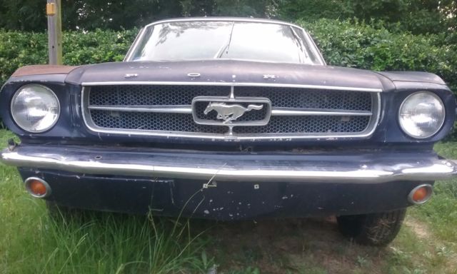 1965 Blue Ford Mustang