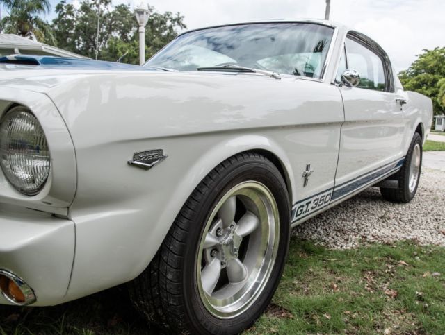 1965 White Ford Mustang Fast Back