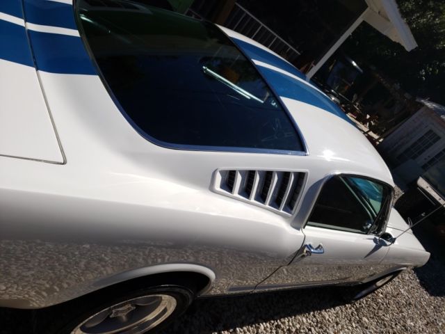 1965 White Ford Mustang Fast Back