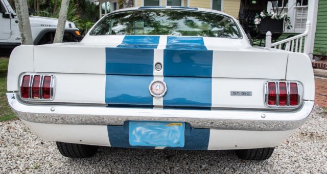 1965 White Ford Mustang Fast Back
