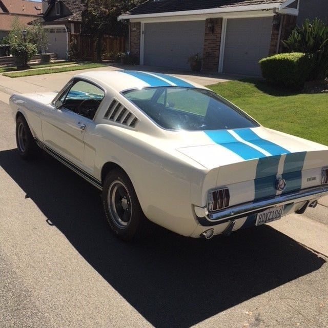 1965 White Ford Mustang --