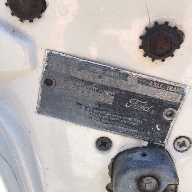 1965 White Ford Mustang --