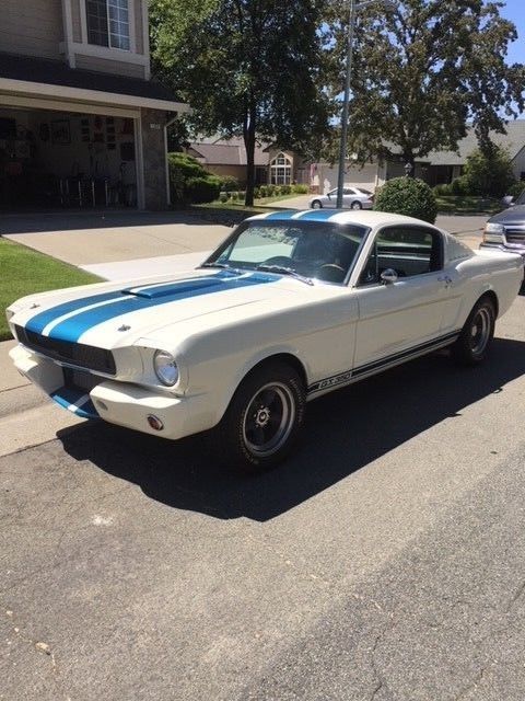 1965 White Ford Mustang --