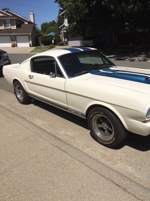 1965 White Ford Mustang --