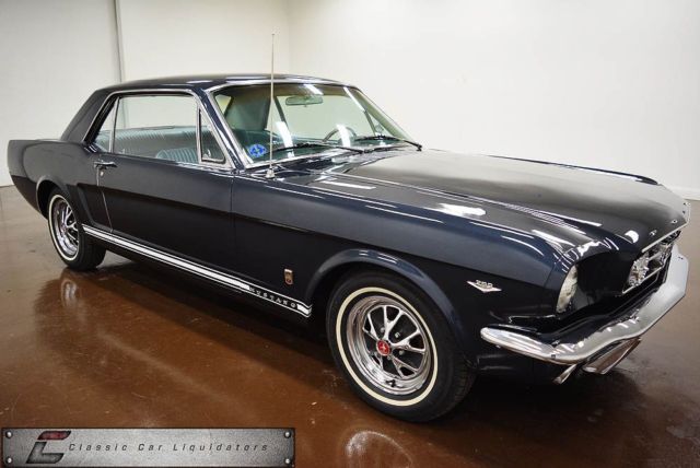 1965 Caspian Blue Metallic Ford Mustang Car
