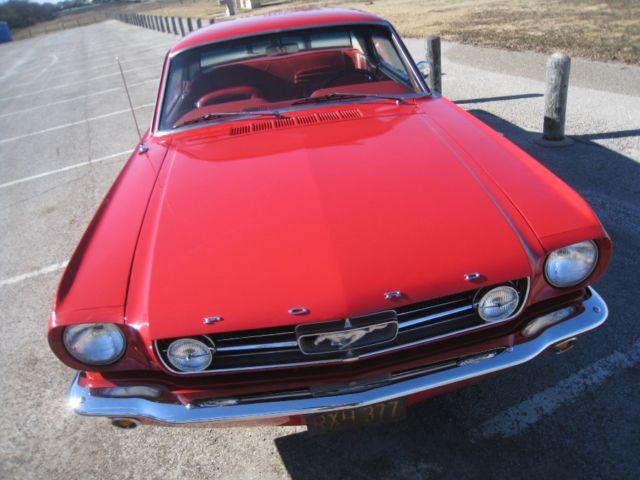 1965 Red Ford Mustang U/K