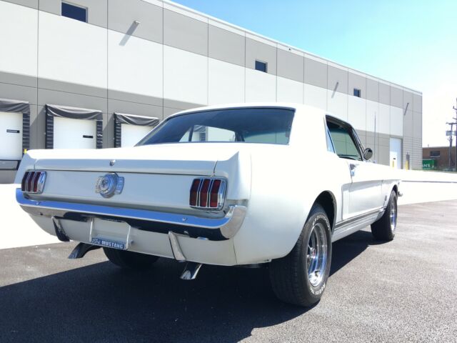 1965 White Ford Mustang Coupe
