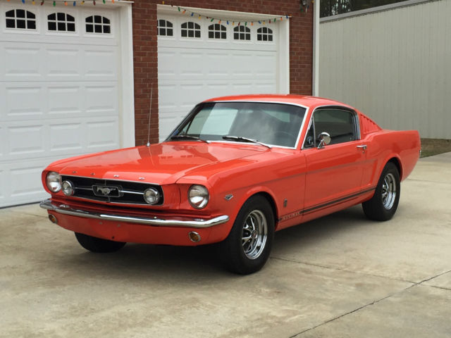1965 Poppy Red Ford Mustang Fastback