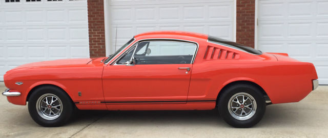 1965 Poppy Red Ford Mustang Fastback