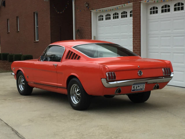 1965 Poppy Red Ford Mustang Fastback