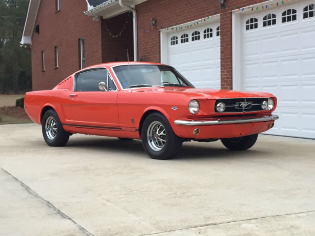 1965 Poppy Red Ford Mustang Fastback