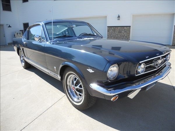 1965 Blue Ford Mustang Coupe